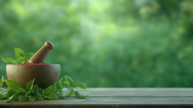 Ayurvedic doctor consultation card with natural leaf motif